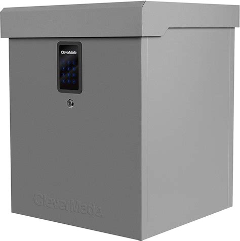 secure steel parcel box|lockable box containers for deliveries.